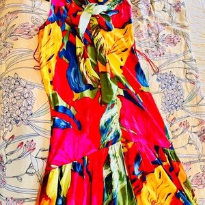 MSK Vibrant Multicolor Maxi Dress